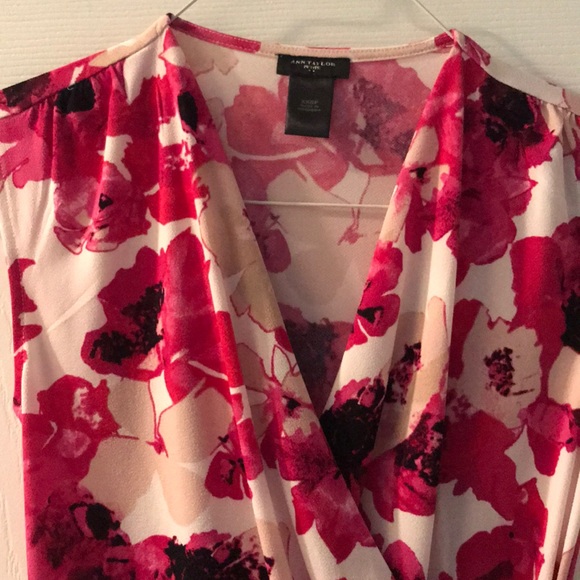 Faux Wrap Floral Top - Picture 2 of 3